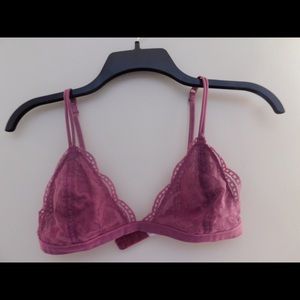 Anemone oxblood burgundy bralette