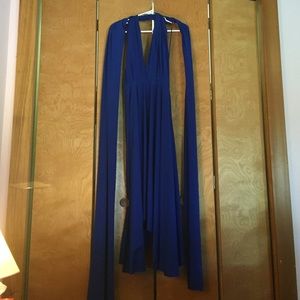 VS Moda International Blue Convertible Dress