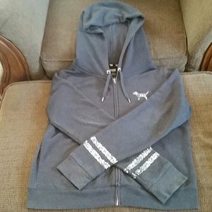 Victoria's secret pink zip up hoodie