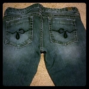 GUC Guess Daredevil boot cut fitted jeans