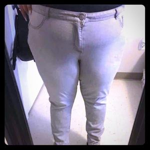 Lane Bryant Grey skinny jeans