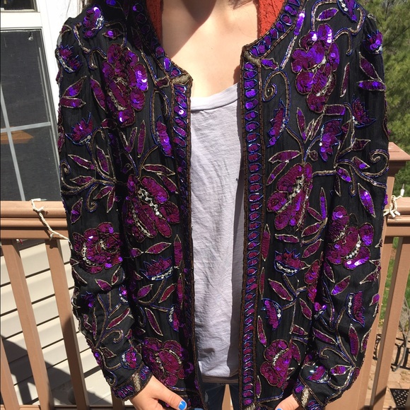 black blazer with red lining