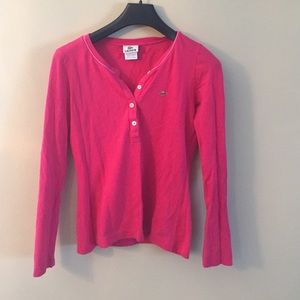 Size 40 women's Lacoste pink shirt