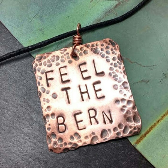 FEEL THE BERN Bernie Sanders necklace