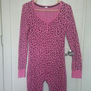 Pink cheetah print pajamas