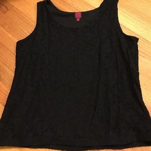 Eyelet black tank!