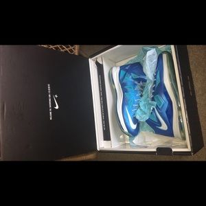 Lebron x+ blue sneakers