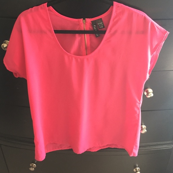 Sheer pink blouse
