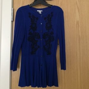H&M peplum style cardigan | size M
