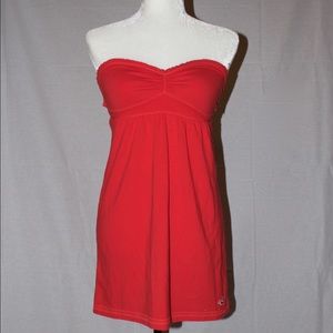 Hollister Red Strapless Dress