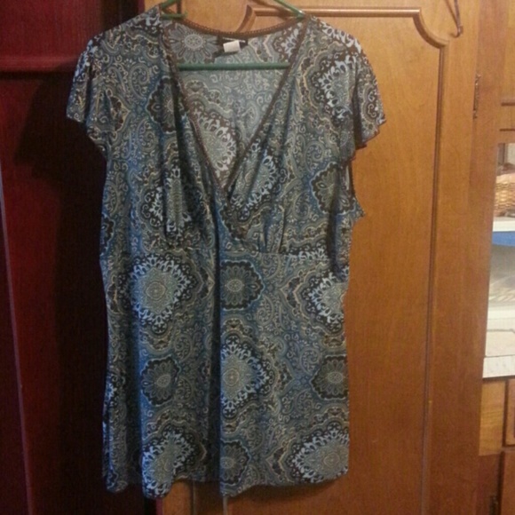 Perseption paisley print top