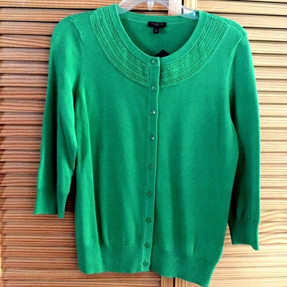 NWT Preppy Green Cardigan