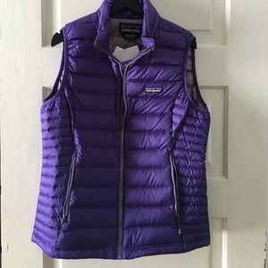 Patagonia zip up down vest