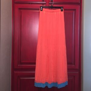 Orange maxi with a little blue