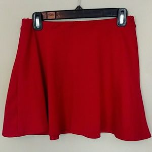 Red skirt