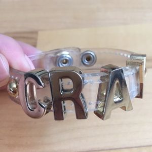 Transparent Bracelet in Gold