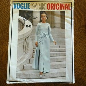1968 Nina Ricci Vogue sewing pattern