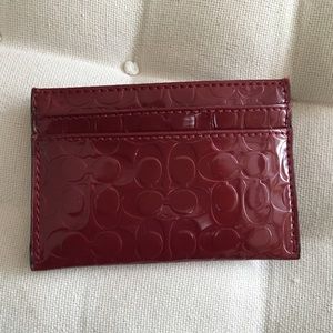 Coach patent leather wallet