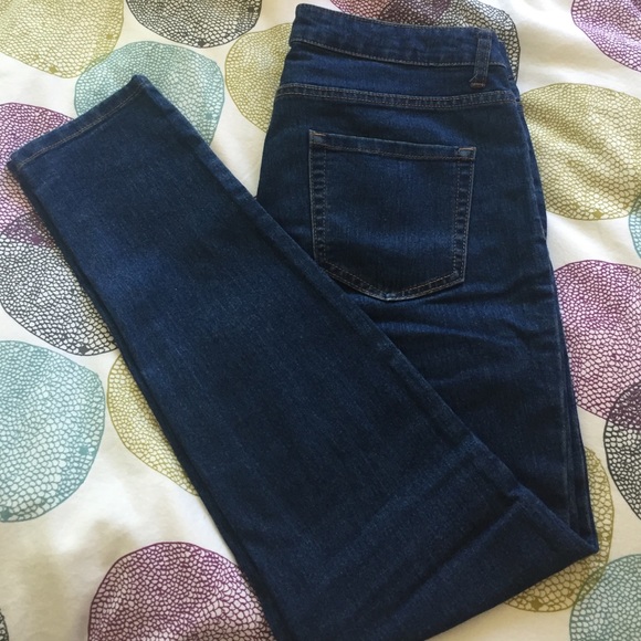 High rise skinny jeans