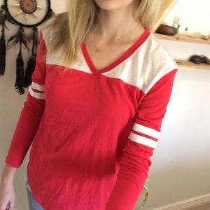 Victoria's Secret Red Baseball Tee