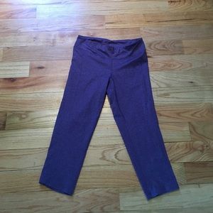 Purple workout capris
