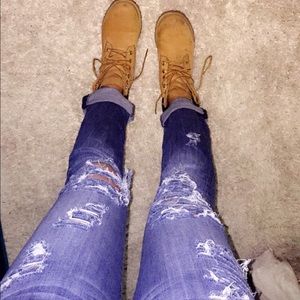 distressed skinnies- new without tags