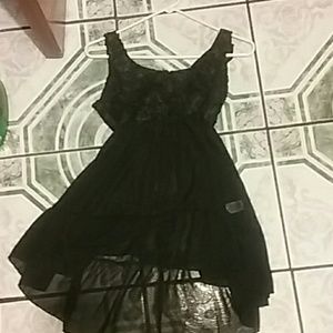 Blackheart mesh and lace top