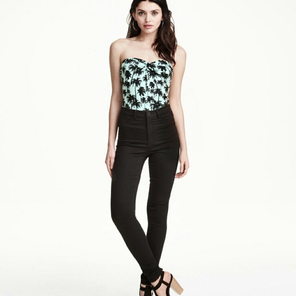 Black high waist jeans