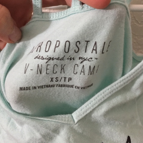 V-neck mint Cami - Picture 3 of 3