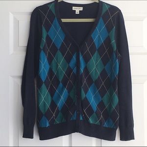 Argyle cardigan