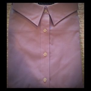 Lands End Purple Oxford shirt