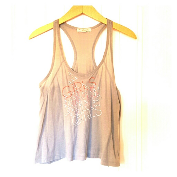Graphic gray crop top