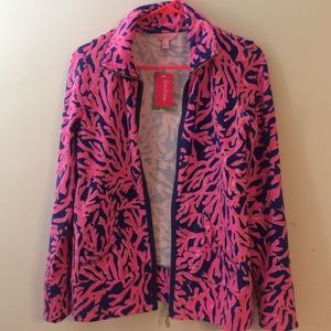 Leona Lilly Pulitzer zip up jacket popover