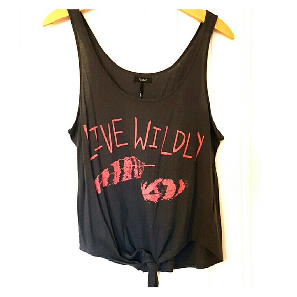 "Live Wildly" crop top