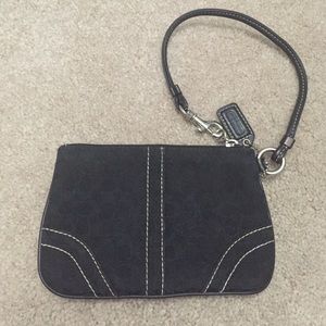 Black Coach Wristlet