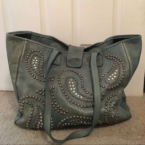 McFadin Green Studded Bag