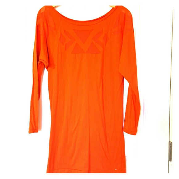 Orange OBEY mini dress