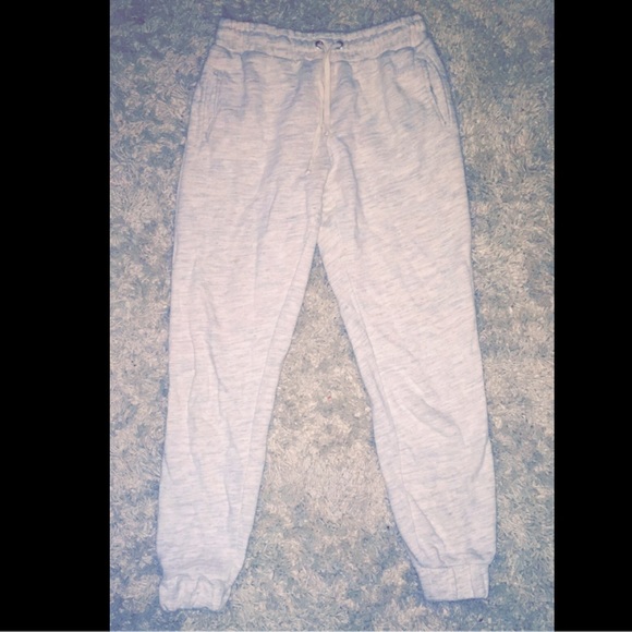 Marled Creme-Grey Joggers