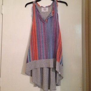 Grey multicolored tank