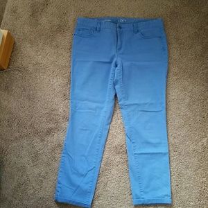 Light Blue Cropped Pants