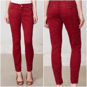 Pilcro Diamond Stitch Moto Pants