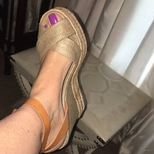 Tori Burch Wedges in EUC worn twice