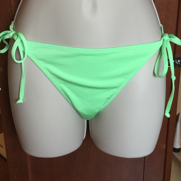 H&M bright green bikini bottom