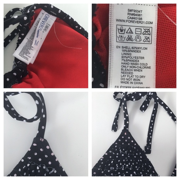 POLKA DOT RUFFLE BIKINI TOP - Picture 3 of 3
