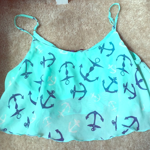 Anchor crop top