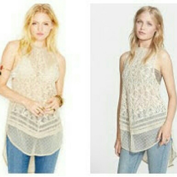 NWT Free People Maisie Lace Tunic/Blouse - Picture 3 of 7