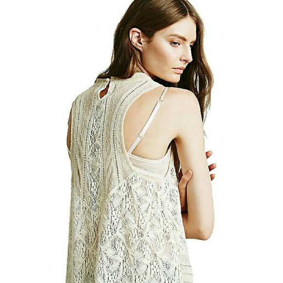 NWT Free People Maisie Lace Tunic/Blouse - Picture 4 of 7
