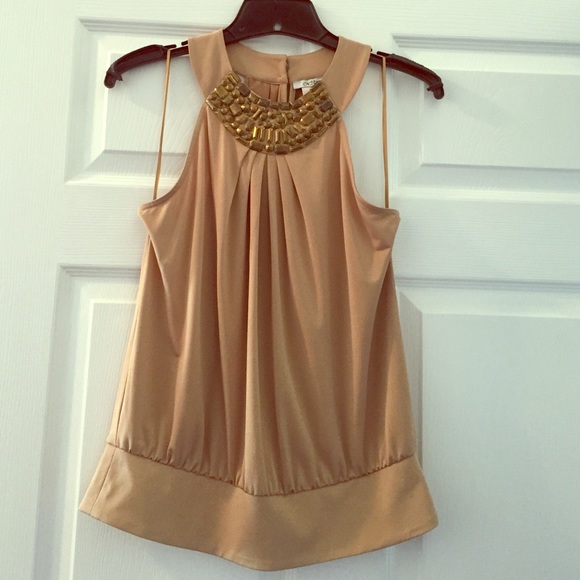 Gold Jeweled Top