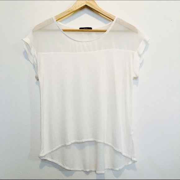 Sheer white top