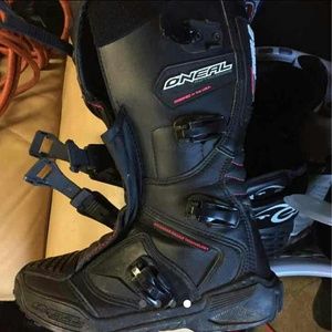 Pink & black riding boots